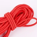 Durable high-elasticity red round bungee cord with premium braided texture for DIY crafts - 2.5mm Diameter 5m/Bag / Red