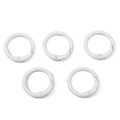 Set van 5 witte C-vormige veerringen voor DIY-sieraden maken en sleutelhangers - Diameter ca. 23.5mm / Wit