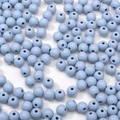 Light blue round acrylic beads 8-10mm for DIY jewelry making and bracelets - Blue / 8mm (Hole size approx 2mm, 20g/Pack, approx 74pcs)
