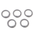 Set van vijf matgrijze legering C-vormige veerringen voor het maken van DIY-sieraden - Diameter ca. 23.5mm / Grijs