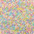 Perles en verre macaron pour création bijoux DIY en couleurs pastel assorties - 3mm Trou 1mm Série Macaron Paquet 20g