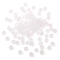 Frosted silicone earring backs for jewelry making in clear matte cylindrical finish - 10g/Pack (Approx. 40 Pieces) / 3x6mm / White