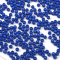 Cuentas acrílicas azul oscuro de 6mm con acabado brillante para bisutería DIY - 6mm Agujero aprox. 1mm / Paquete de 10 / Azul Zafiro