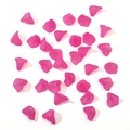 Frosted magenta acrylic Calla Lily flower beads for DIY jewelry and bracelets - Rose Pink