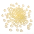 Bulk translucent yellow silicone disc beads for DIY jewelry and earring backings - 10g/Pack (Approx. 40 Pieces) / 3x6mm / Yellow
