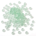 Translucent light green frosted 3x6mm flat disc glass beads for DIY jewelry making - 10g/Pack (Approx. 40 Pieces) / 3x6mm / Light Green