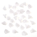 Translucent white frosted calla lily acrylic flower beads for DIY jewelry making - White