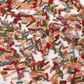 Assorted earth-toned cylindrical glass beads for handmade DIY jewelry bracelets and necklaces - Twisted Tube Style / 10g Pack (2x6mm) / Maillard Color Palette