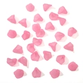 Frosted pink calla lily acrylic beads for handmade DIY bracelets and necklaces jewelry - Pink