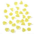 Translucent yellow acrylic calla lily flower beads for DIY jewelry making - Yellow
