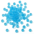 Perles dépolies bleu clair 3x6mm pour la création de bijoux et bracelets DIY - 10g/Paquet (Environ 40 Pièces) / 3x6mm / Bleu