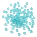 Perles rondes dépolies bleu lac 3x6mm pour création DIY de bracelets et de colliers - 10g/Paquet (Environ 40 Pièces) / 3x6mm / Cyan