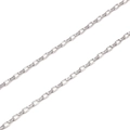 Polished silver rectangular link stainless steel chain for DIY jewelry making 1m - Long Box Chain Diameter 0.5mm Width 2mm Size 2x3.8mm / Steel Color 1m/Pack