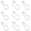 Silver calabash safety pins in metal for handmade DIY knitting and tag accessories - Silver