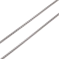 Polished silver stainless steel box chain for DIY bracelet and necklace jewelry making - Square Pearl Box Chain Diameter 0.4mm Width 2mm Size 2x2mm / Steel Color 1m/Pack