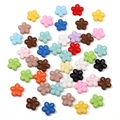 Colorful flower-shaped acrylic beads for DIY jewelry making in assorted vibrant colors - Five-Petal Flower Spacer Style / 5 Pieces/Pack (14x13mm) / Mixed Colors