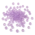 Perles plates rondes 3x6mm violettes dépolies translucides pour bijoux DIY - 10g/Paquet (Environ 40 Pièces) / 3x6mm / Violet