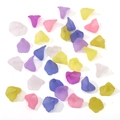 Frosted acrylic calla lily beads in assorted colors for DIY jewelry and necklaces - Floral Bloom Color Mix