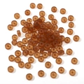 Perles d'espacement rondes 3x6mm marron mat semi-transparentes pour bijoux DIY - 10g/Paquet (Environ 40 Pièces) / 3x6mm / Marron