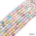 8mm multi-colored faceted crystal glass beads in pastel macaron tones for jewelry DIY - Flower Ball / 10 Pieces/Pack (8mm) / Macaron Mixed Colors