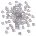 Lot de bouchons d'oreilles 3x6mm en silicone gris clair mat pour création de bijoux DIY - 10g/Paquet (Environ 40 Pièces) / 3x6mm / Gris