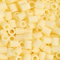 Creamy ivory cylindrical DIY fuse beads in a bulk pack for creative handicraft projects - 5g/Pack (Approx. 500 Pcs) / Ivory White (A01)