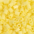 Vibrant lemon yellow cylinder fuse beads for DIY crafts and creative melting bead art - 5g/Pack (Approx. 500 Pcs) / Lemon Yellow (A03)