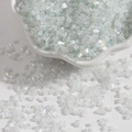 Transparent white 2mm glass tube beads with iridescent AB coating for DIY jewelry making - 2mm 450g/Pack / White
