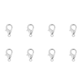 Lot de fermoirs mousquetons en acier inoxydable argent poli pour la création de bijoux DIY - Fermoir Mousqueton 6 × 9 Mm 5 Pièces/paquet