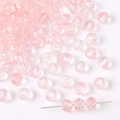 Faceted pink gradient crystal glass rondelle beads for DIY jewelry making and crafts - Pink (8x7mm) / 50 Pieces/Pack