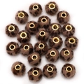 Brown leopard print plush beads with gold metal holes for DIY jewelry making - Faux Mink Fur Style / 5 Pieces / Coffee Leopard
