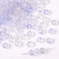 Faceted rondelle glass beads in light purple for DIY jewelry making and bracelets - Light Blue (8x7mm)