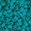 Teal green cylindrical fuse beads for DIY craft projects and handmade jewelry making - 5g/Pack (Approx. 500 Pcs) / Peacock Green (B07)
