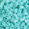 Pastel mint green cylindrical fuse beads for DIY crafts and handmade pixel art sets - 5g/Pack (Approx. 500 Pcs) / Cyan (B10)