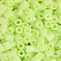 5g pack of light green fuse beads for DIY crafts, hollow cylindrical plastic beads - 5g/Pack (Approx. 500 Pcs) / Fluorescent Green (B13)
