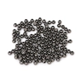 Deep gunmetal grey polished CCB round spacer beads with holes for DIY jewelry making - Diameter 4mm (300 Pcs/Pack) / Gun Black