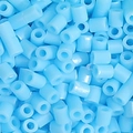 Light blue plastic fuse beads for DIY crafts and pixel art pixelated designs - 5g/Pack (Approx. 500 Pcs) / Light Blue (C04)