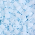 Detailed view of light blue cylindrical fusion beads for DIY craft making and accessories - 5g/Pack (Approx. 500 Pcs) / Light Blue (C13)