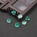 Green and light blue glass lotus beads for traditional DIY hair accessories - 10 Pieces/Pack / Gradient Teal