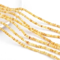 Onregelmatige natuurlijke amber schelpkralen strengen voor DIY handgemaakte sieraden - 4mm Gat 0.8mm 38cm/streng 200-230stks / Geel