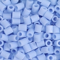 Stack of light blue 5mm fuse beads for DIY crafts with smooth matte finish texture - 5g/Pack (Approx. 500 Pcs) / Light Blue (D01)