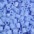 5g pack of light blue plastic perler beads with hollow cylindrical shape for DIY crafts - 5g/Pack (Approx. 500 Pcs) / Light Blue (D02)