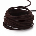 Donkerkoffie suède koord voor DIY-sieraden maken en gevlochten koordaccessoires - 3mm (Werkelijk 2.5-2.6mm) / Ongeveer 90m/Rol / koffiekleur