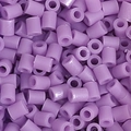 5g pack of light purple 5mm plastic fuse beads in cylindrical shape for DIY crafts - 5g/Pack (Approx. 500 Pcs) / Light Purple (D18)