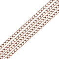 Adjustable iron extension chain in antique bronze finish for DIY jewelry making - 2.5mm 5m/Pack / Electroplated Antique Red