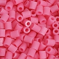 DIY craft 5g refill pack containing small pink cylindrical plastic perler beads - 5g/Pack (Approx. 500 Pcs) / Pink (E04)