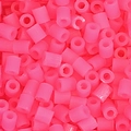 Vibrant neon pink fuse beads in a cylindrical shape for creative DIY handmade crafts - 5g/Pack (Approx. 500 Pcs) / Fluorescent Pink (E06)