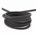 Plat zwart suède koord voor DIY-sieraden maken en gevlochten armband accessoires - donkergrijs