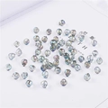 Gefacetteerde kristalglazen kralen in druppelvorm met regenboogcoating voor DIY sieraden - 9x8mm, Opening ca. 1mm, 10 stuks/verpakking / #10 Stralend Groen