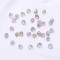Glinsterende Aurora Borealis druppel kristallen kralen voor DIY sieraden maken - 9x8mm, Opening ca. 1mm, 10 stuks/verpakking / Grijs